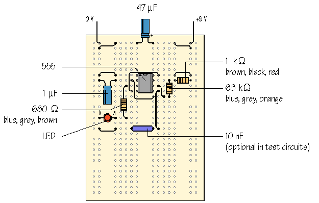 555 astable test circuit